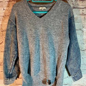 ENTRO SIZE S LONG SLEEVE JEAN SWEATER